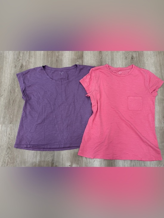 Tops - Garnett hill organic cotton casual short sleeve t-shirt top small classic comfy